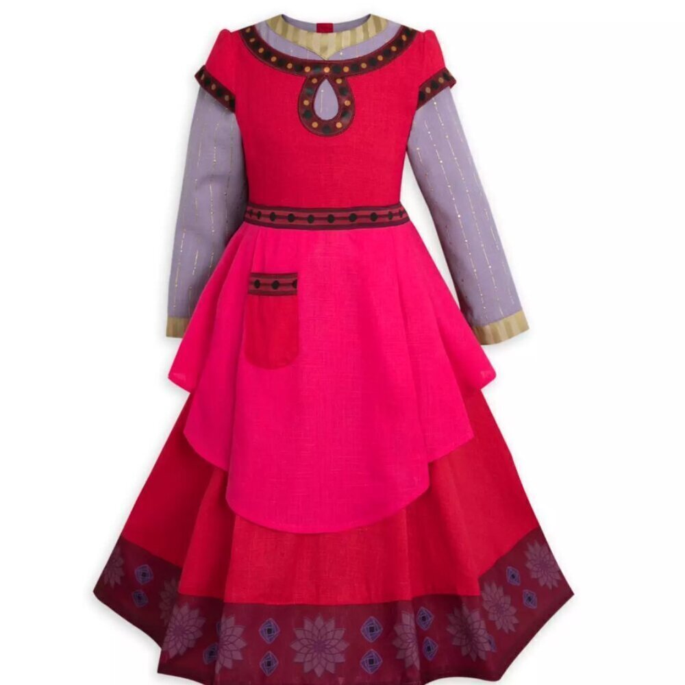 Disney Store Dahlia Wish Costume for Kids 9/10 Dress Up Halloween Cos Play